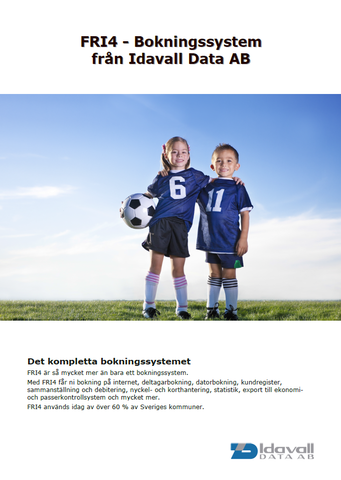 Broschyr FRI - Bokningssystem